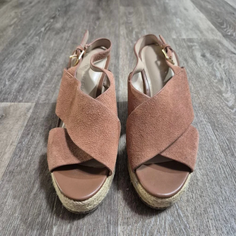 Women's H Halston Brown Wedge‎ Sandals 7.5